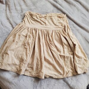 American Rag Beige Striped Mini Skirt